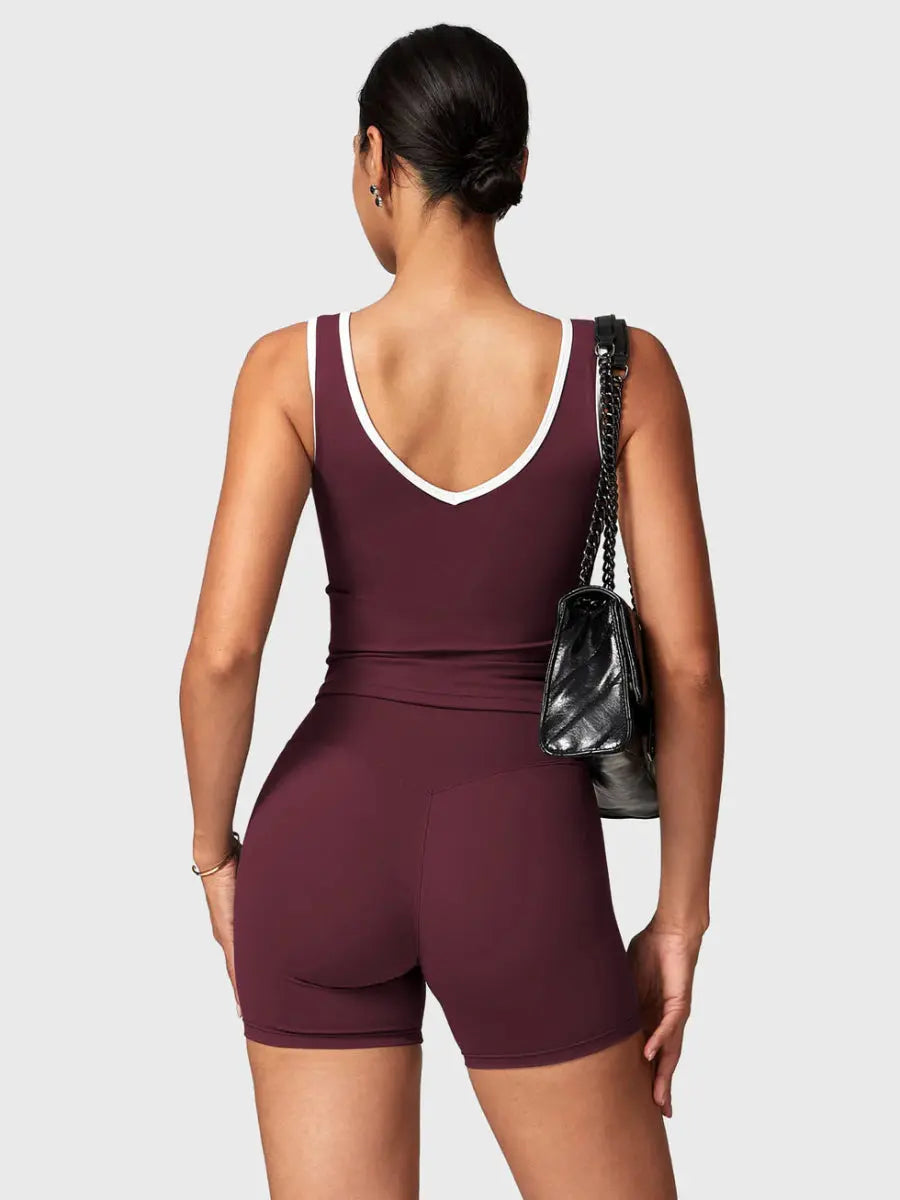 AUREVA™ Motion Shorts Set – Bordeauxrot - LEVEFIT
