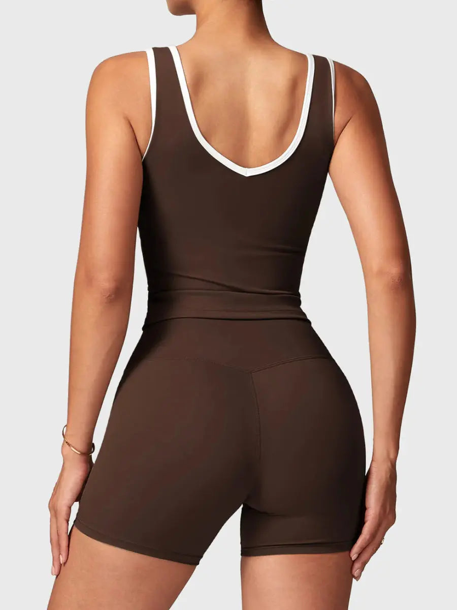 AUREVA™ Motion Shorts Set – Kaffeebraun - LEVEFIT