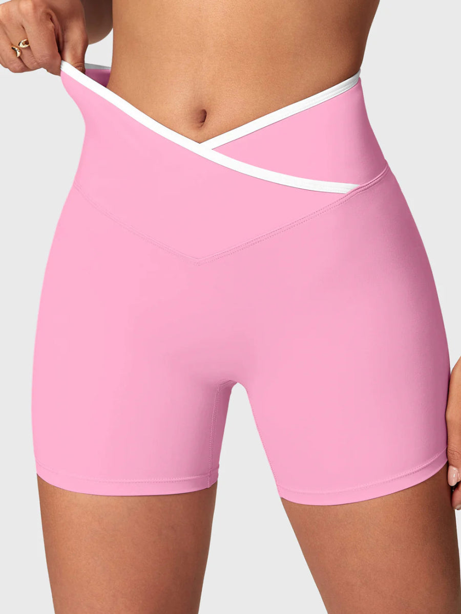 AUREVA™ Motion Shorts Set – Rosé Blush - LEVEFIT
