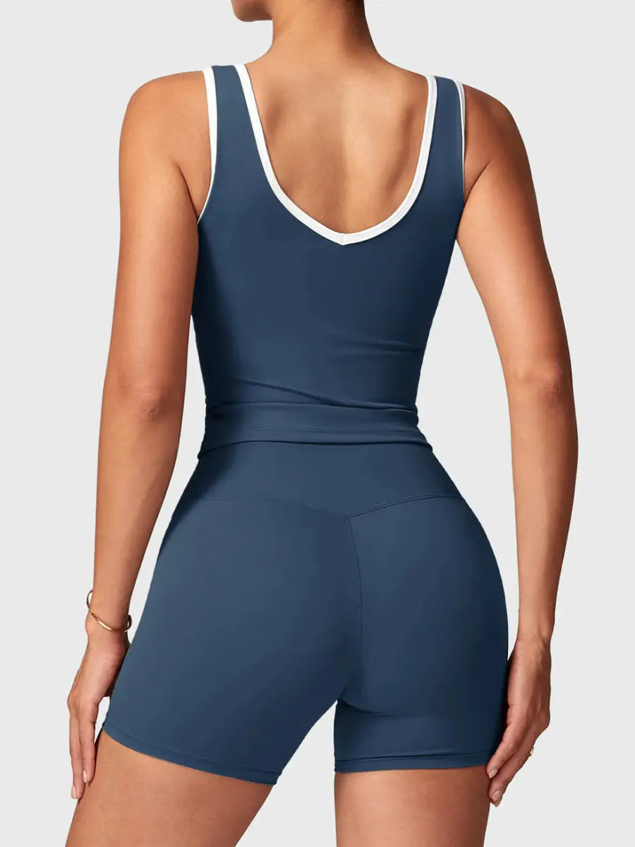 AUREVA™ Motion Shorts Set – Stahlblau - LEVEFIT