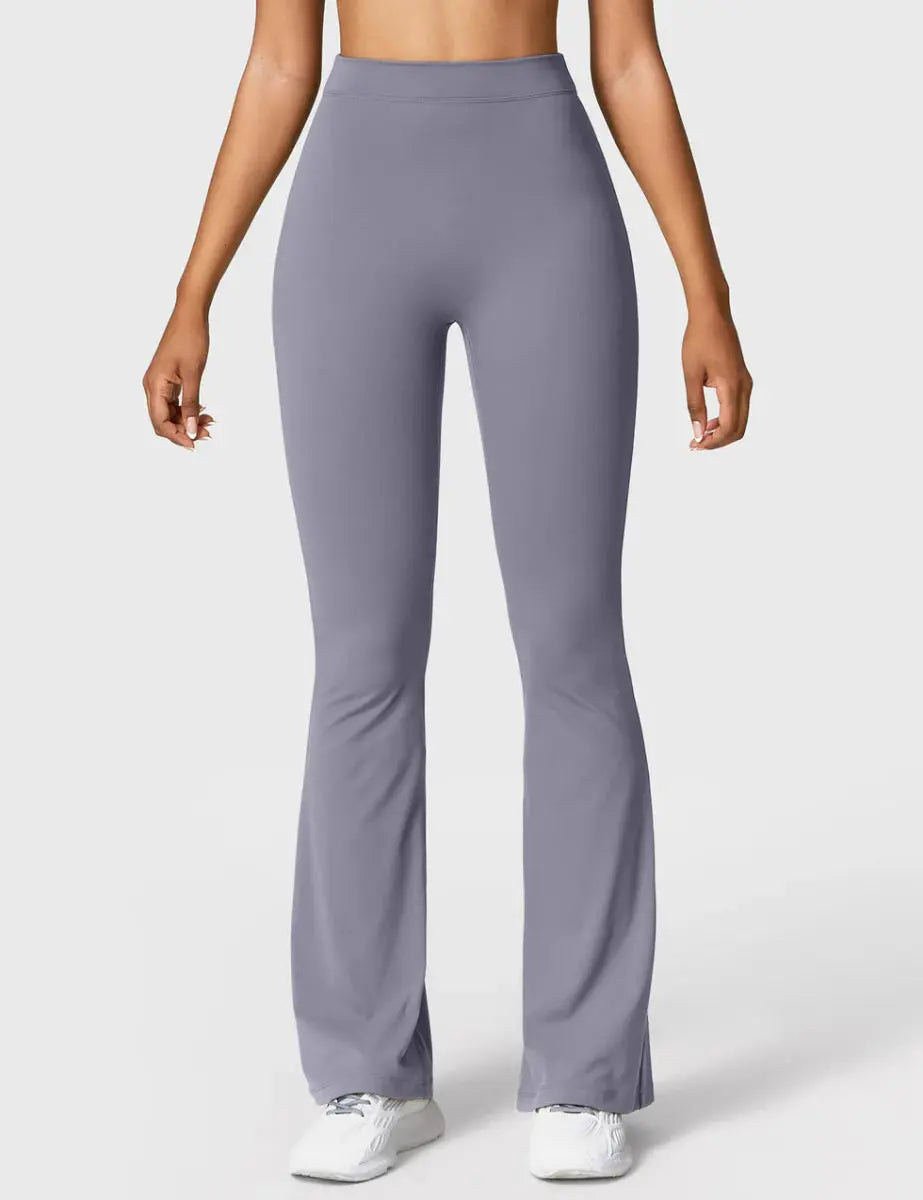 Curve® V - Back Flare Leggings – Blaugrau (31,5") - LEVEFIT