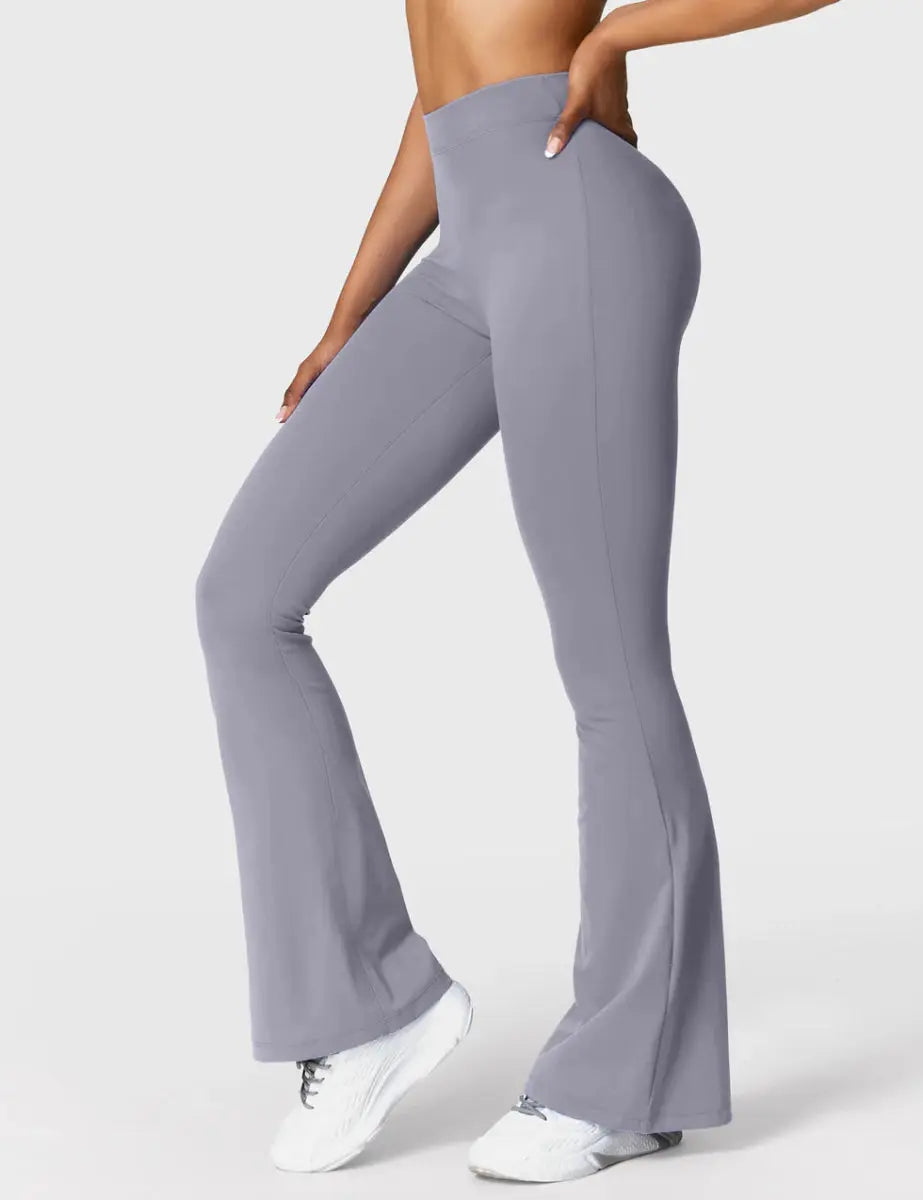 Curve® V - Back Flare Leggings – Blaugrau (31,5") - LEVEFIT