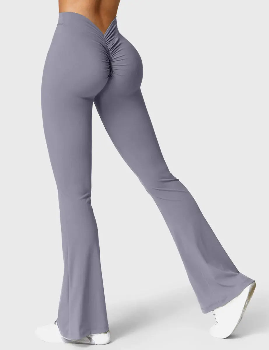 Curve® V - Back Flare Leggings – Blaugrau (31,5") - LEVEFIT