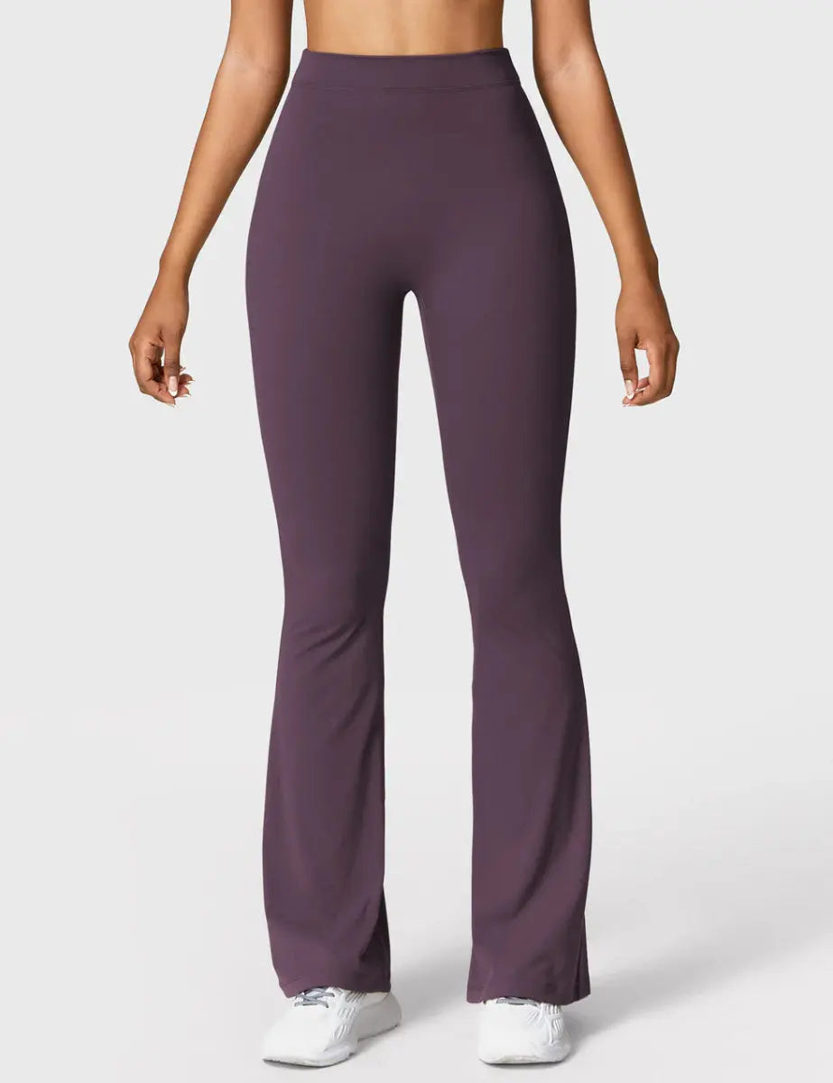 Curve® V - Back Flare Leggings – Brombeer (31,5") - LEVEFIT