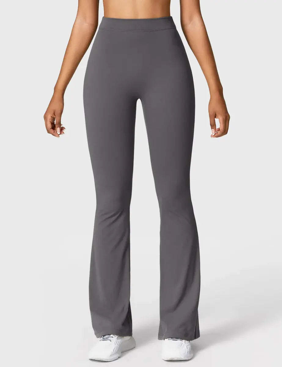 Curve® V - Back Flare Leggings – Dunkelgrau (31,5") - LEVEFIT