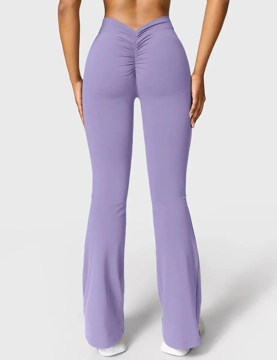 Curve® V - Back Flare Leggings – Flieder (31,5") - LEVEFIT