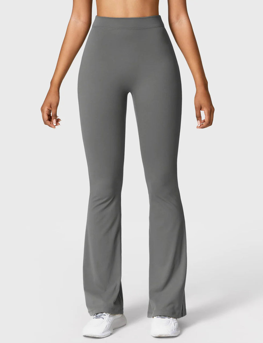 Curve® V - Back Flare Leggings – Graphitgrau (31,5") - LEVEFIT