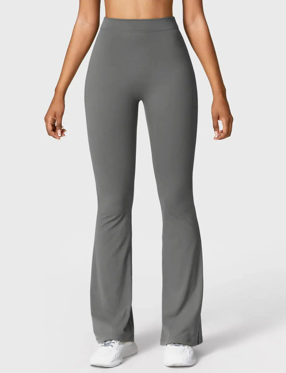 Curve® V - Back Flare Leggings – Graphitgrau (31,5") - LEVEFIT