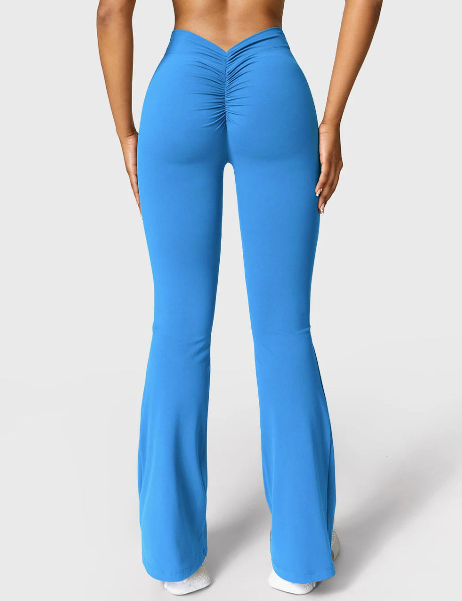 Curve® V - Back Flare Leggings – Königsblau (31,5") - LEVEFIT