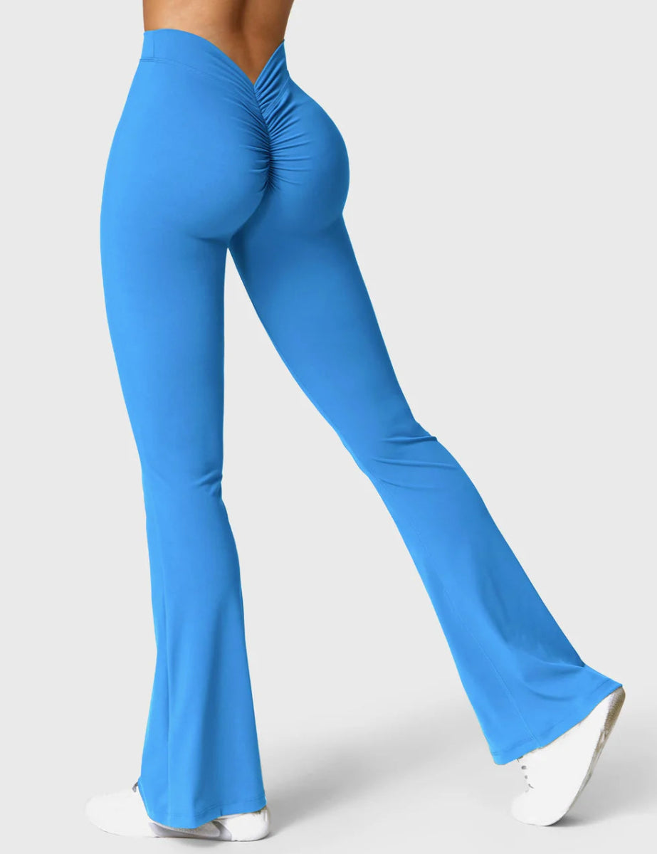 Curve® V - Back Flare Leggings – Königsblau (31,5") - LEVEFIT