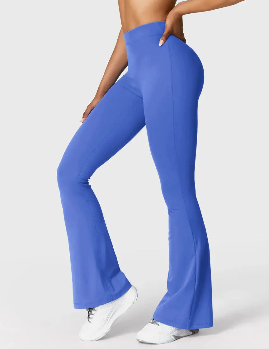 Curve® V - Back Flare Leggings – Königsblau (31,5") - LEVEFIT