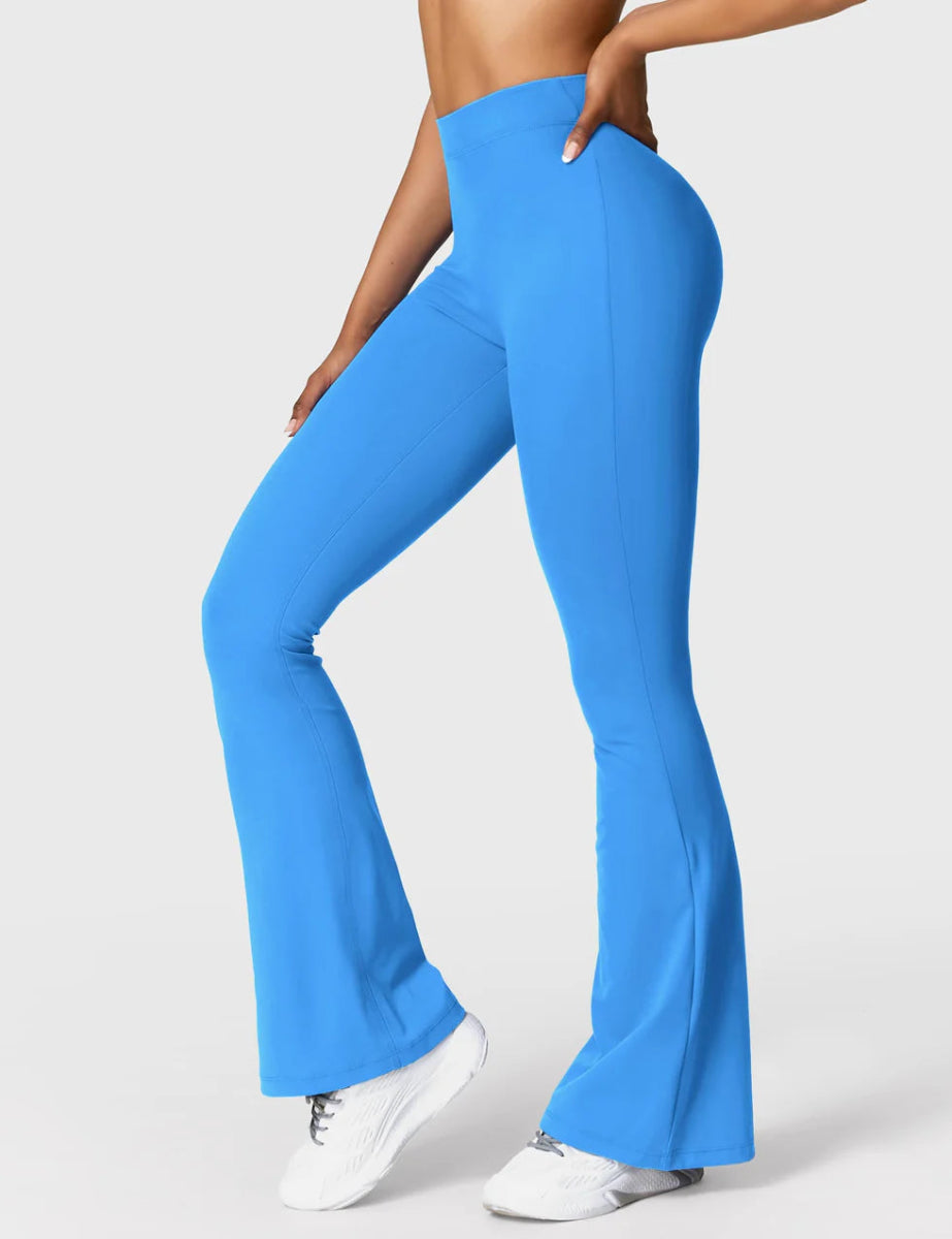 Curve® V - Back Flare Leggings – Königsblau (31,5") - LEVEFIT