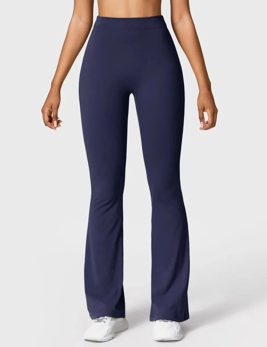 Curve® V - Back Flare Leggings – Marineblau (31,5") - LEVEFIT