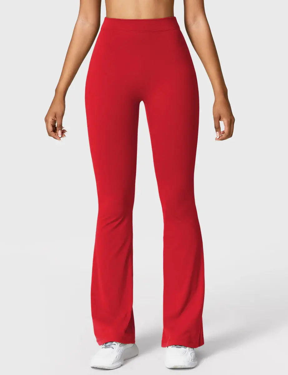 Curve® V - Back Flare Leggings – Rot (31,5") - LEVEFIT