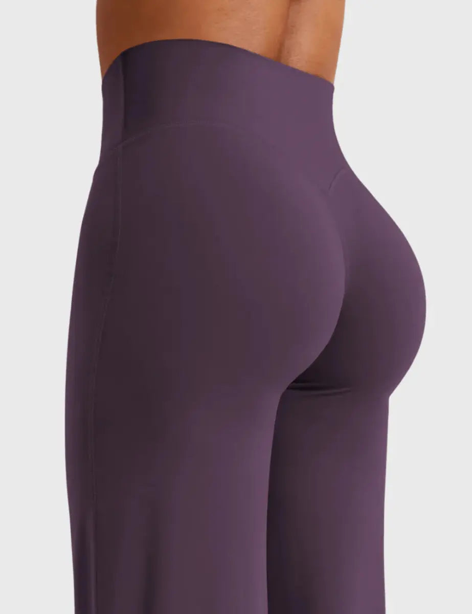 Ease® Straight Leg Leggings – Aubergine Dunkel (33") - LEVEFIT