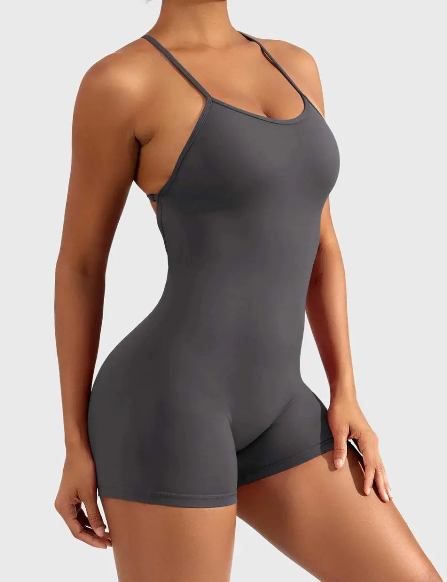 ÉLARA™ Softline V - Cut Romper - LEVEFIT