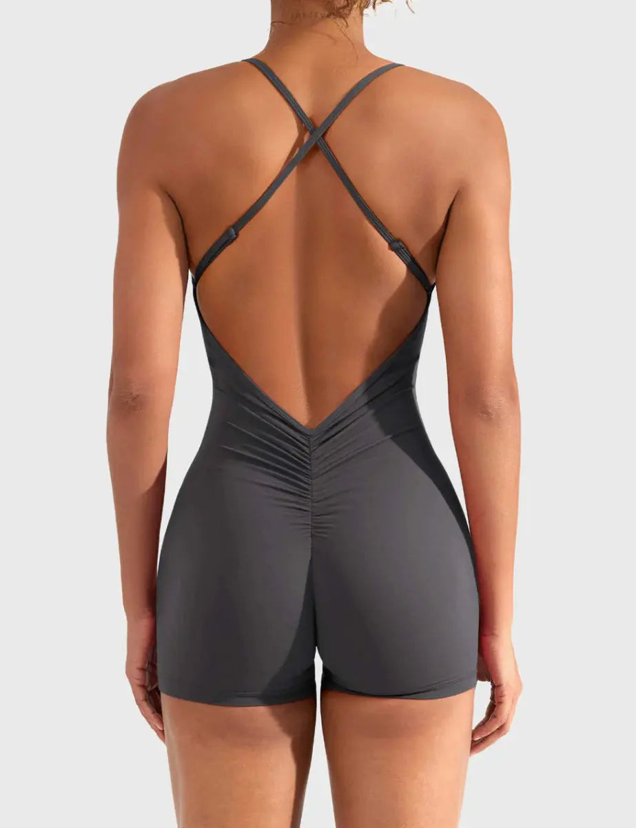 ÉLARA™ Softline V - Cut Romper - LEVEFIT