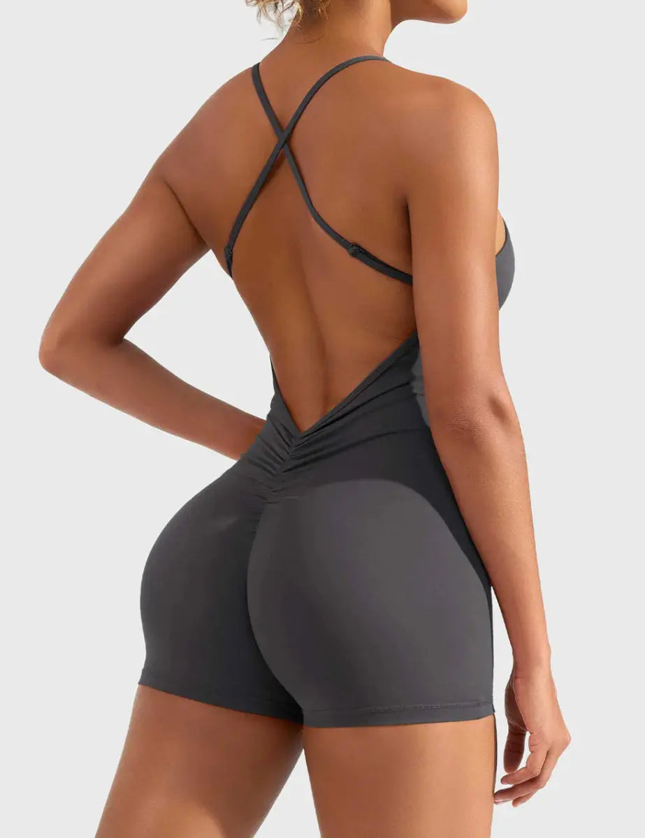 ÉLARA™ Softline V - Cut Romper - LEVEFIT