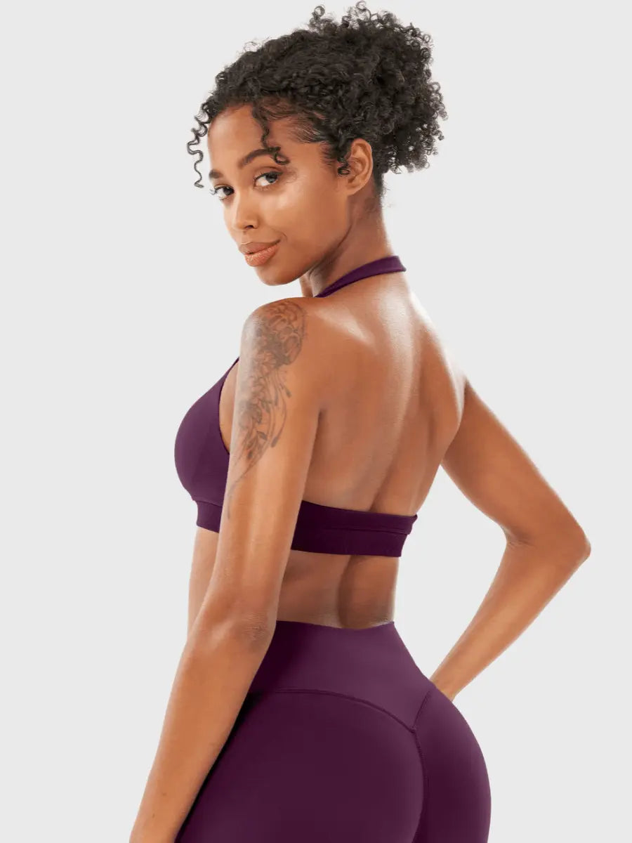 ELEIA™ Halter Sculpt Sports Bra - LEVEFIT