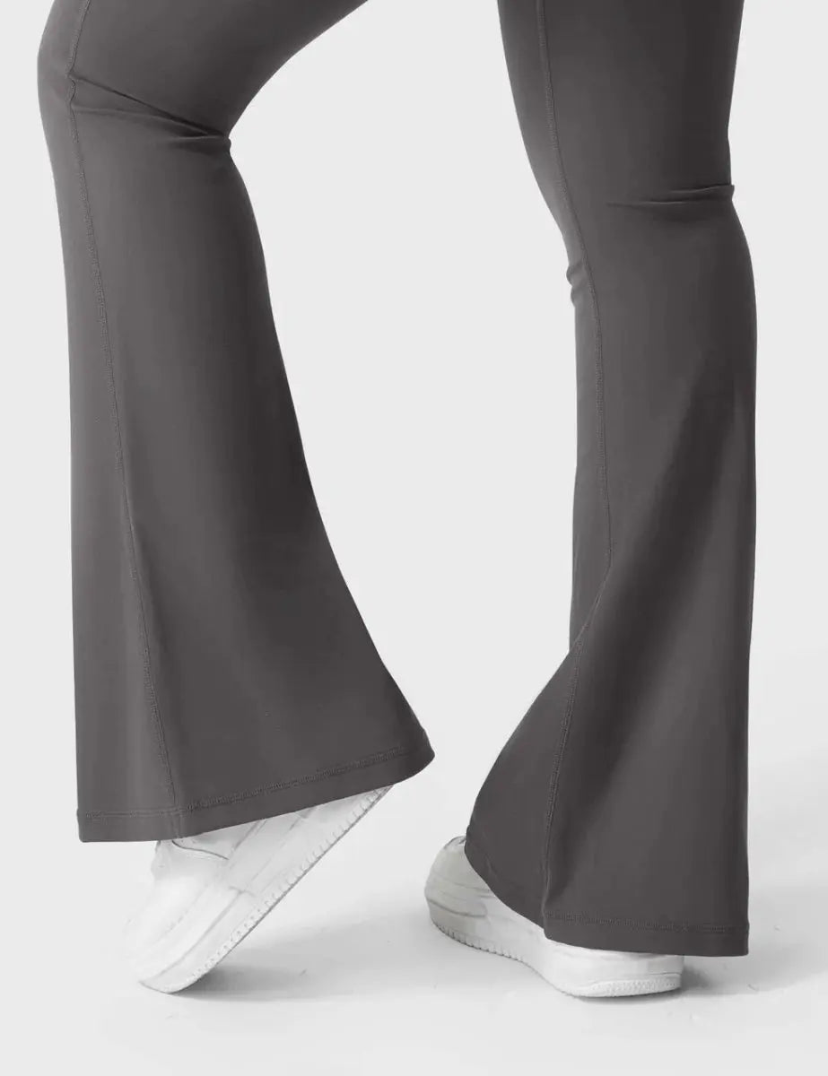 Flow® Flare Leggings – Graphite - LEVEFIT