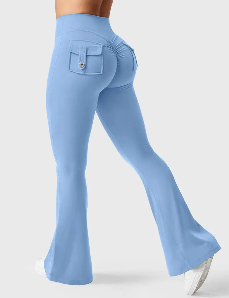 Flow® Flare Leggings – Hellblau - LEVEFIT
