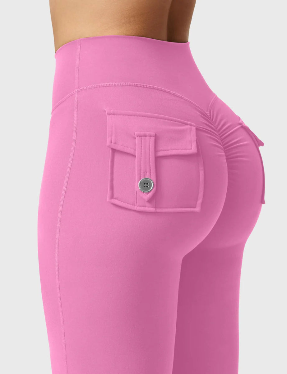 Flow® Flare Leggings – Rosa - LEVEFIT