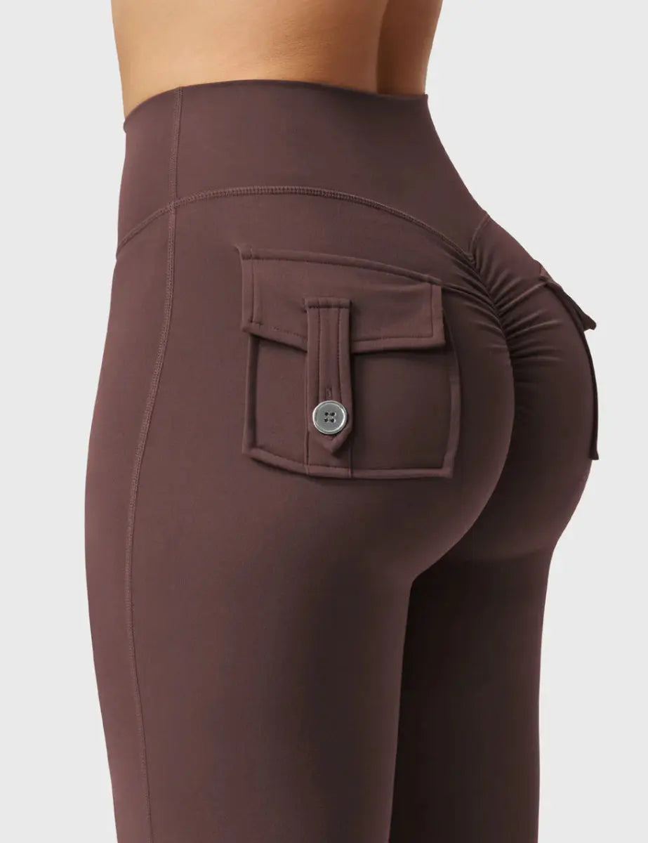 Flow® Flare Leggings – Schokobraun - LEVEFIT
