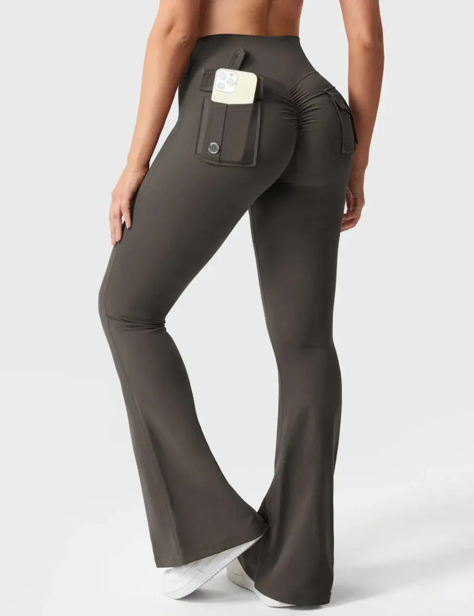 Flow® Flare Leggings – Taupe - LEVEFIT