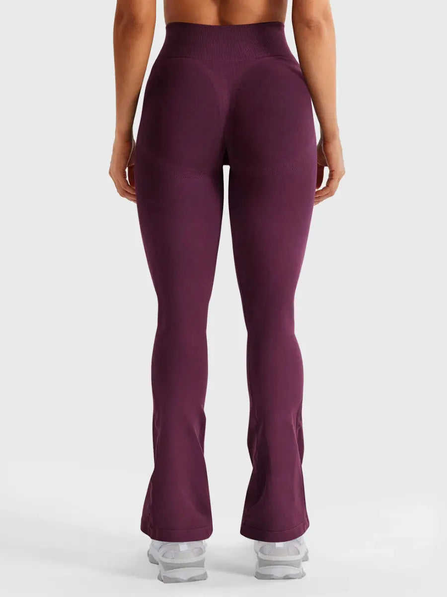 Flow® Mini Flare Leggings – Burgunder (28") - LEVEFIT