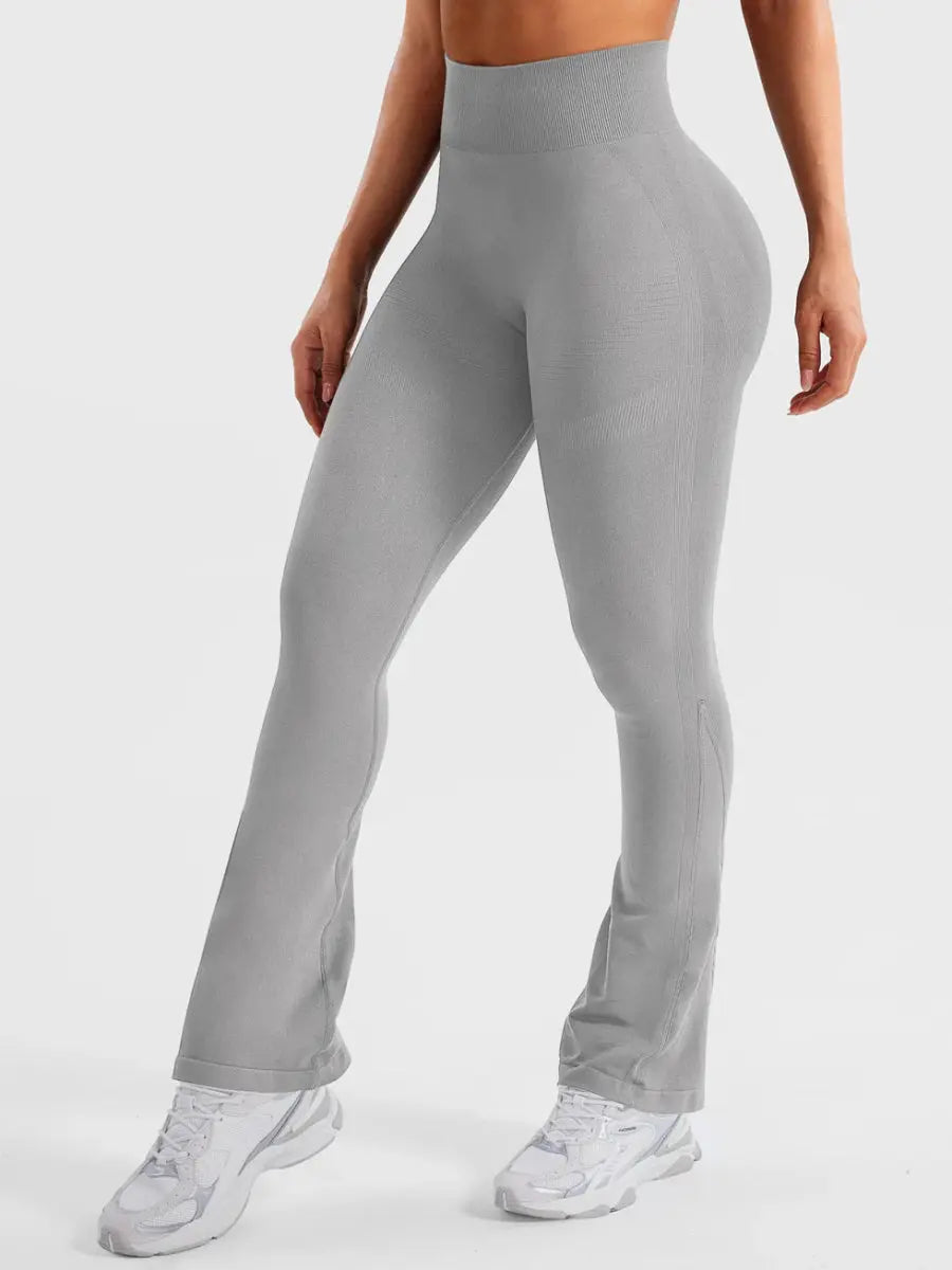 Flow® Mini Flare Leggings – Hellgrau (28") - LEVEFIT