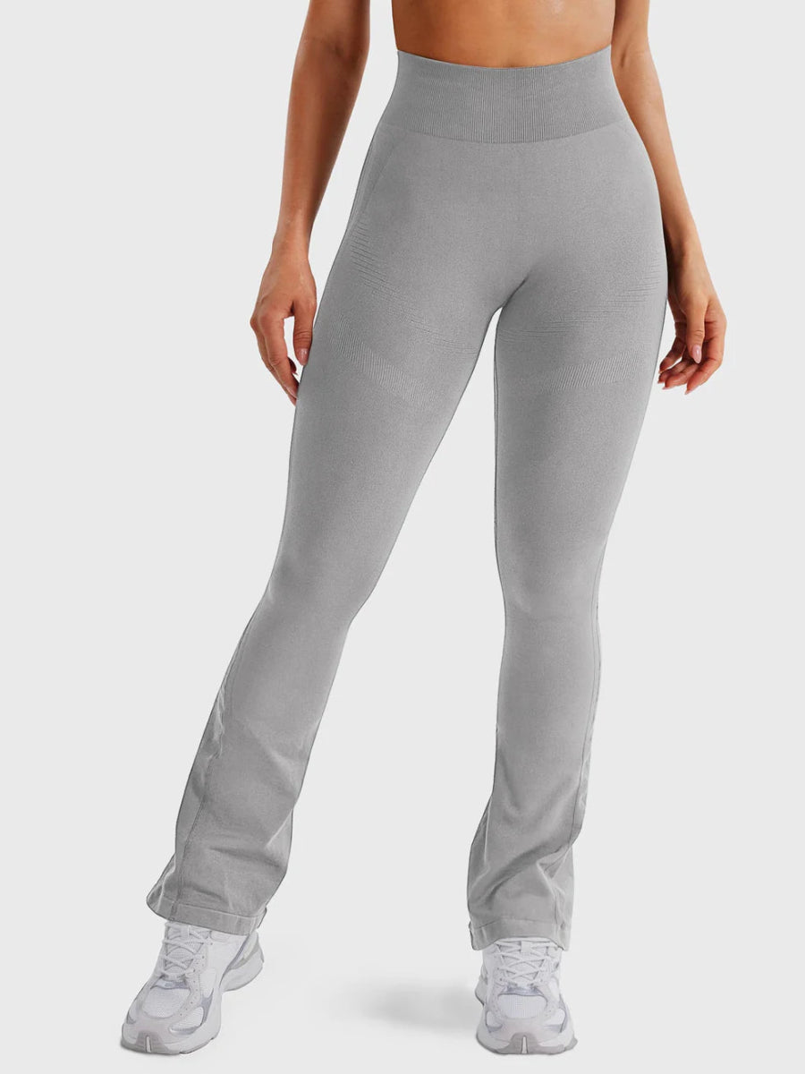 Flow® Mini Flare Leggings – Hellgrau (28") - LEVEFIT