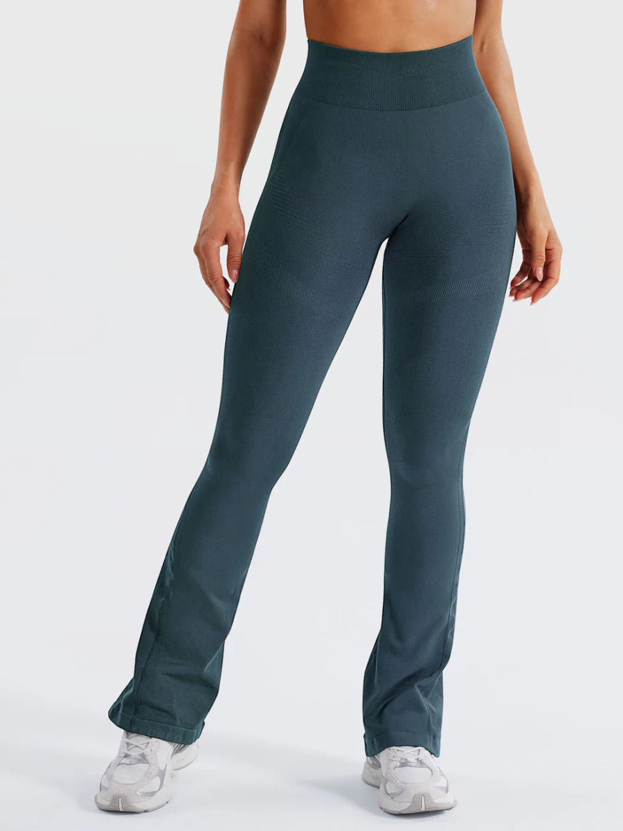 Flow® Mini Flare Leggings – Petrolgrün (29.5") - LEVEFIT