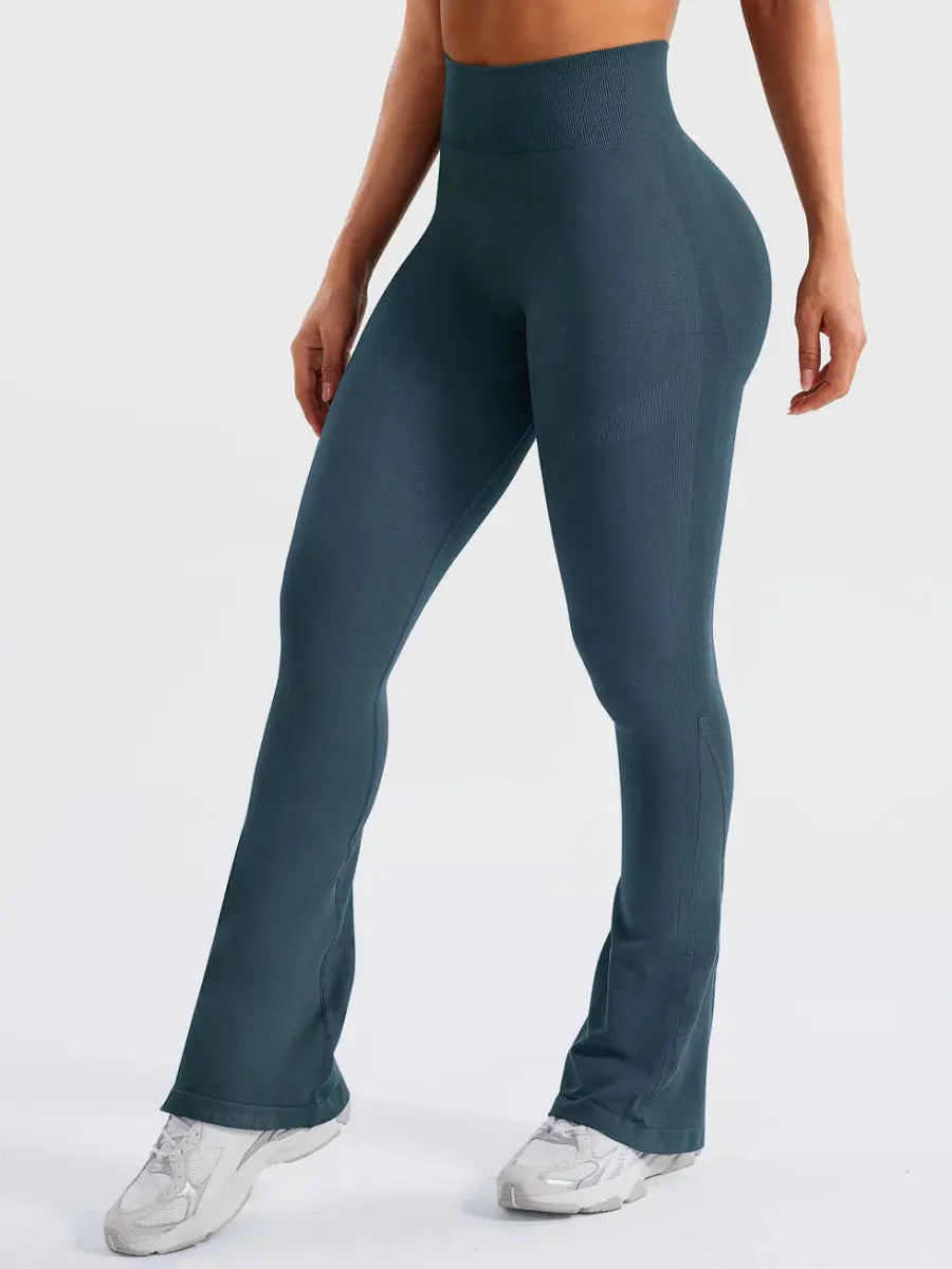 Flow® Mini Flare Leggings – Petrolgrün (29.5") - LEVEFIT
