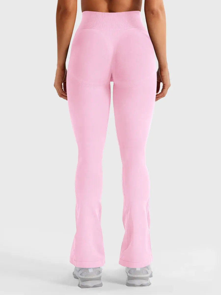 Flow® Mini Flare Leggings – Pink (28") - LEVEFIT