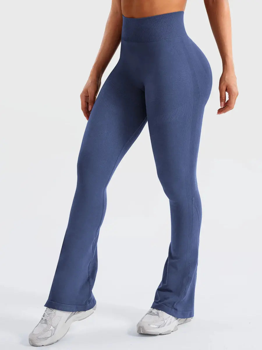 Flow® Mini Flare Leggings – Rauchblau (29.5") - LEVEFIT