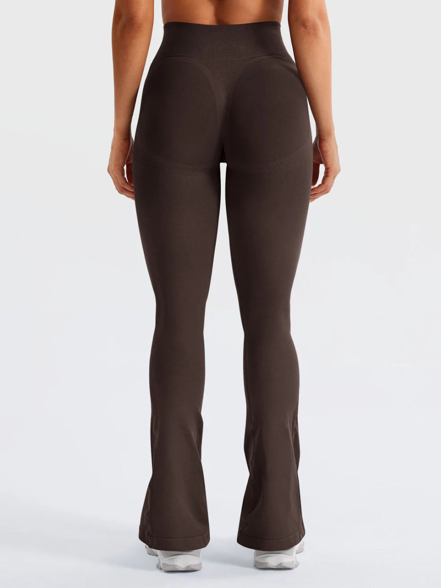 Flow® Mini Flare Leggings – Schokobraun (29.5") - LEVEFIT
