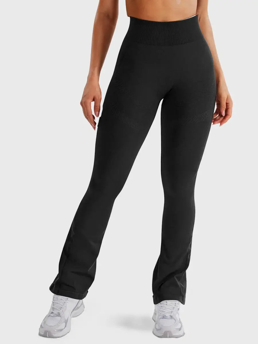 Flow® Mini Flare Leggings – Schwarz (28") - LEVEFIT