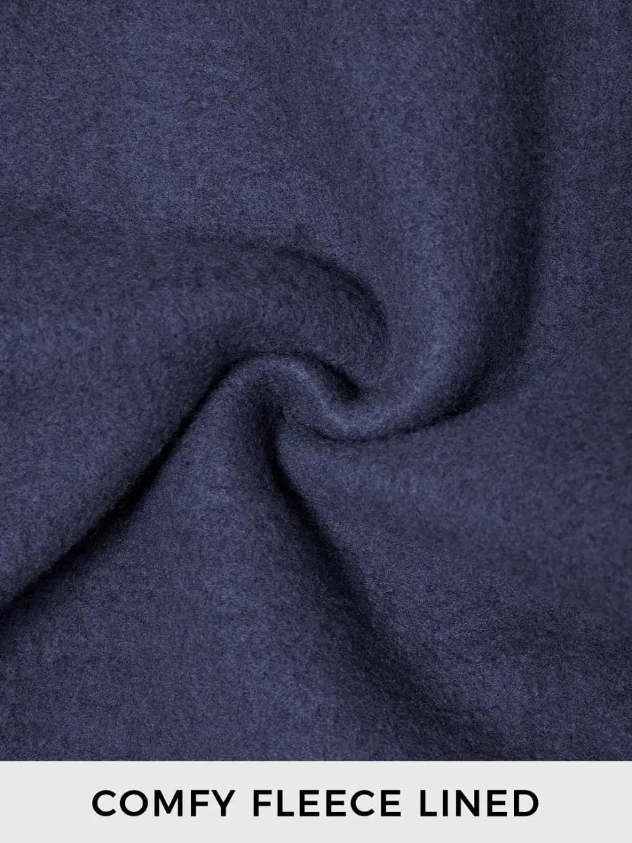 LeveFit™ AURA Oversized Fleece Sweatshirt – Navy Blau - LEVEFIT