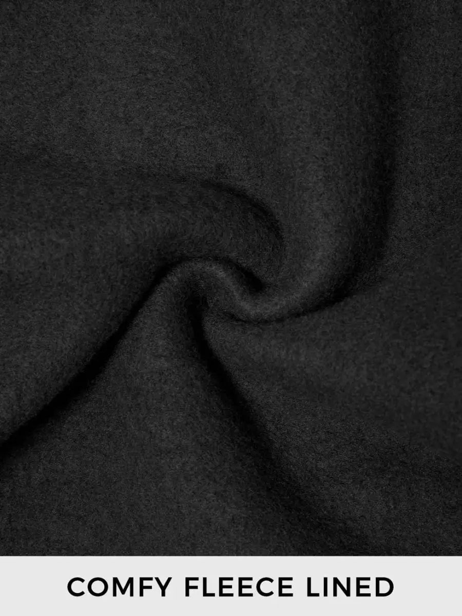 LeveFit™ AURA Oversized Fleece Sweatshirt – Schwarz - LEVEFIT