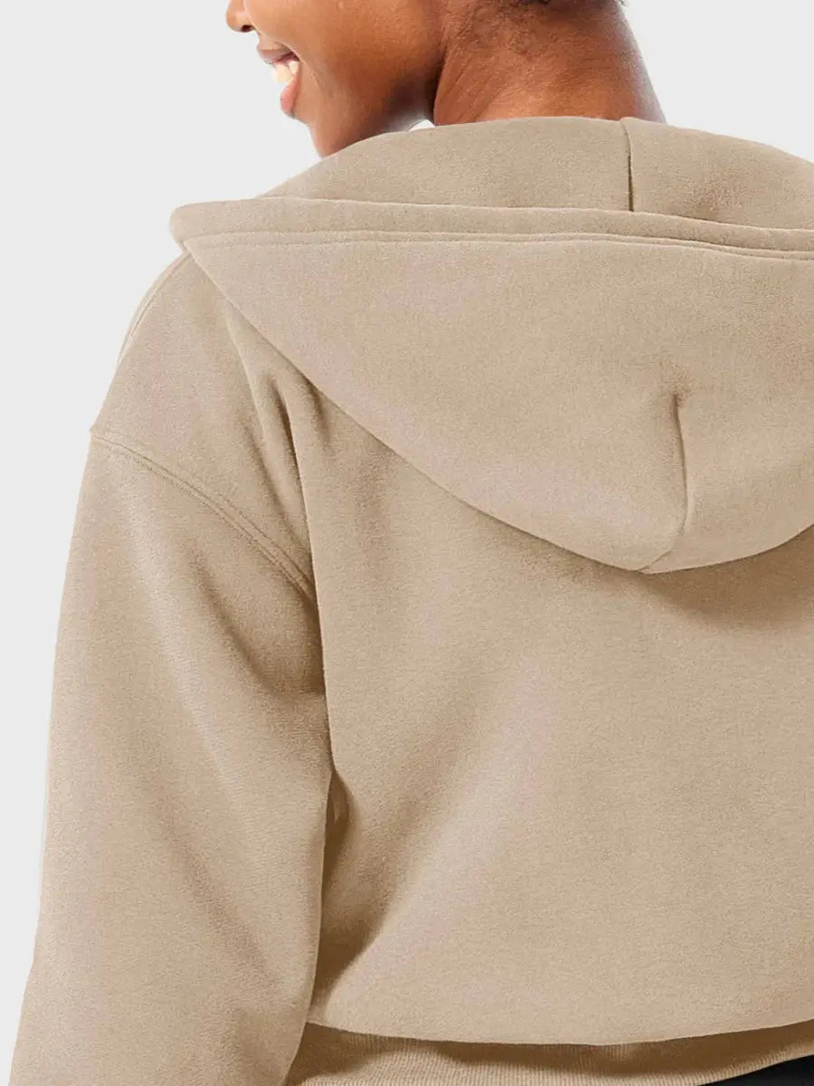 LeveFit™ CloudZip Hoodie – Coffee Grey - LEVEFIT