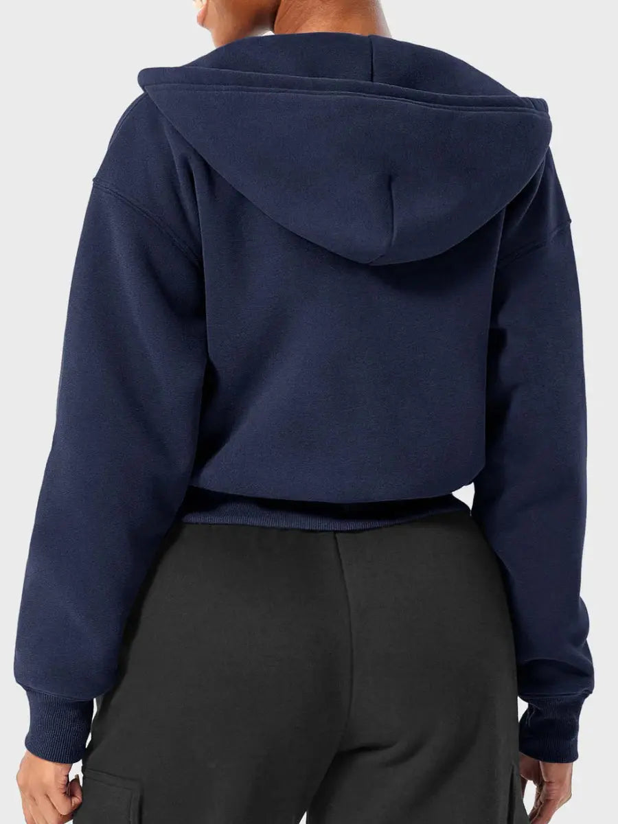 LeveFit™ CloudZip Hoodie – Navy Blau - LEVEFIT