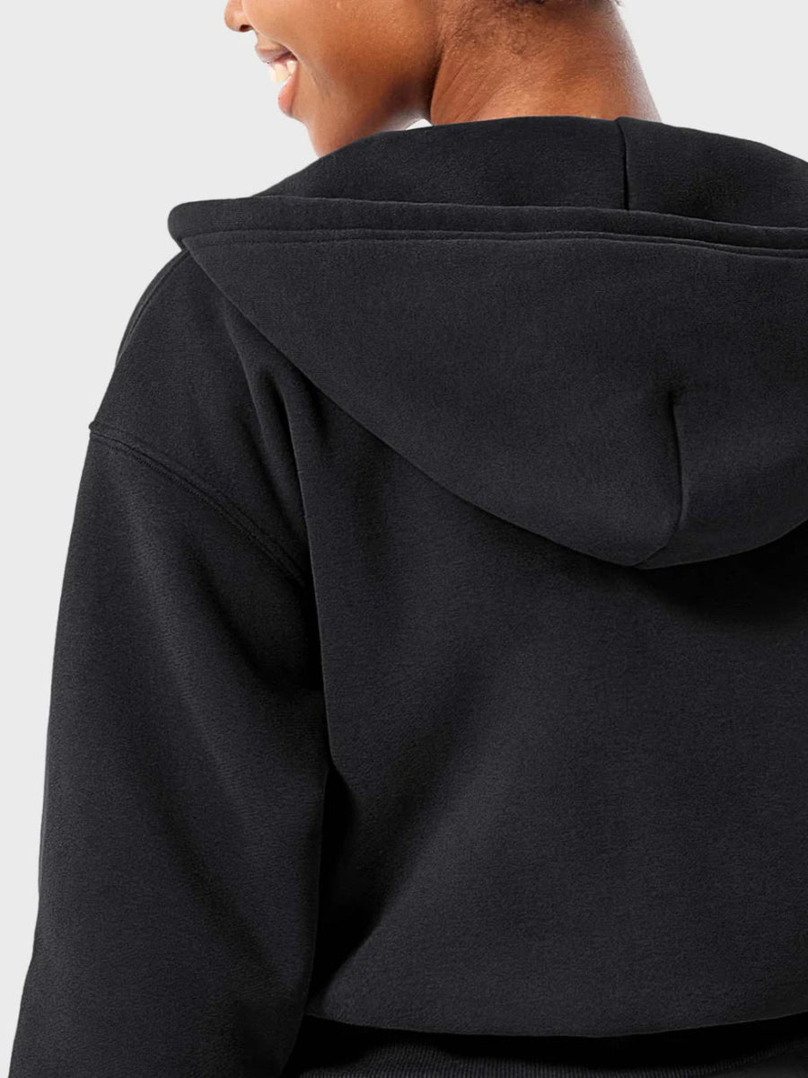 LeveFit™ CloudZip Hoodie – Schwarz - LEVEFIT