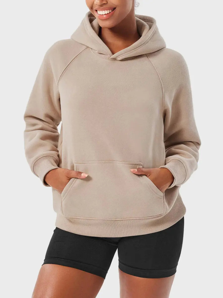 LeveFit™ CoreWarm Hoodie – Kaffeegrau - LEVEFIT
