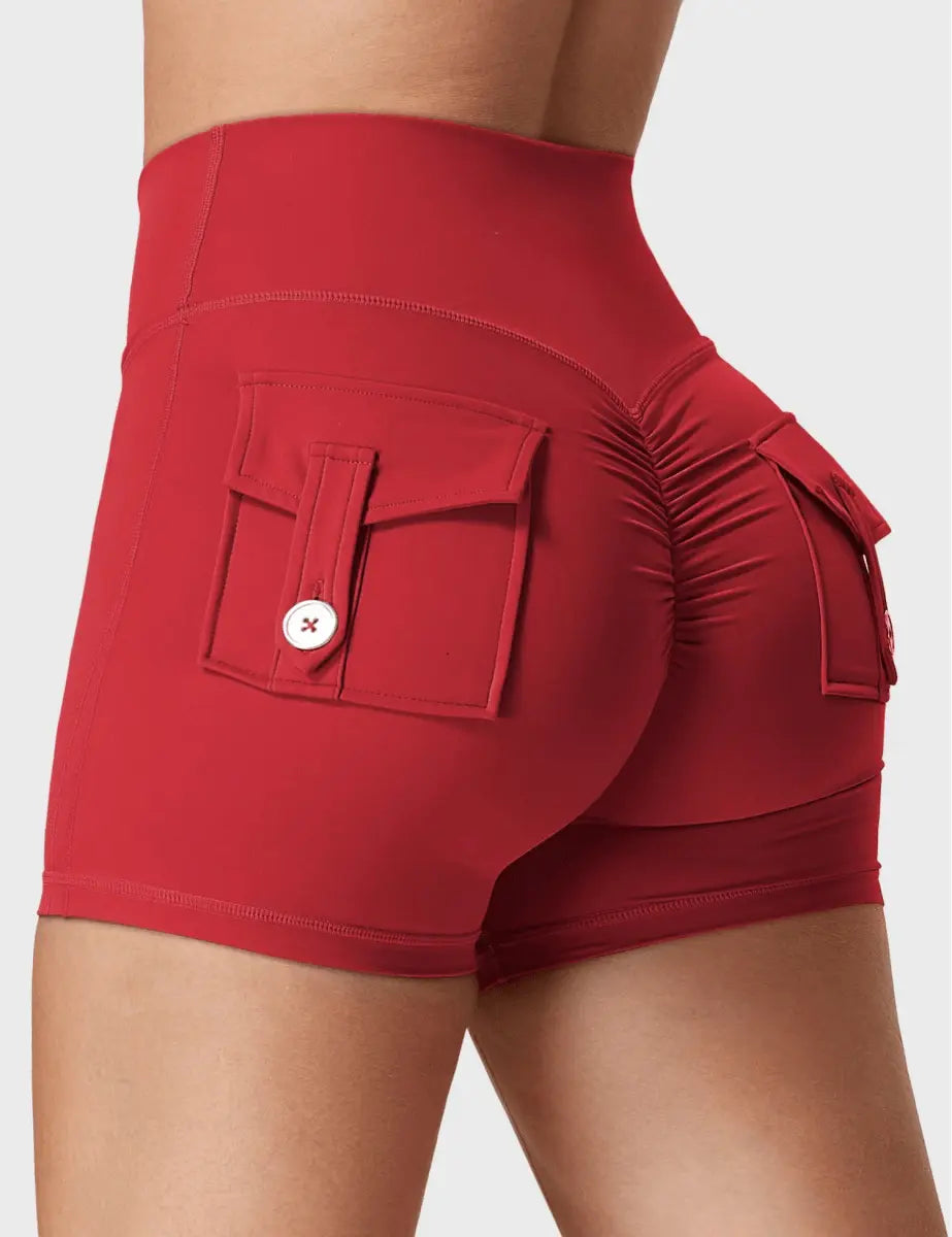 LeveFit™ MILLA Shorts 4.5" – Bordeauxrot - LEVEFIT