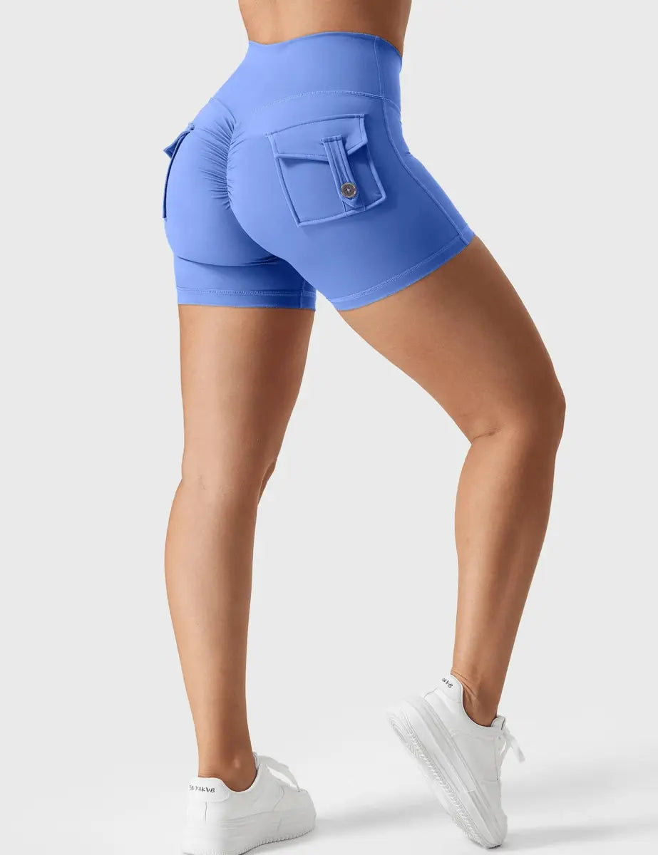 LeveFit™ MILLA Shorts 4.5" – Himmelblau - LEVEFIT