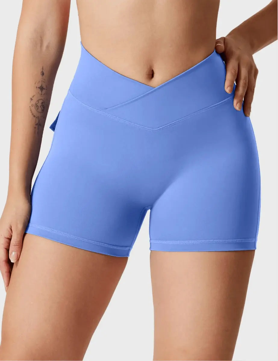 LeveFit™ MILLA Shorts 4.5" – Himmelblau - LEVEFIT