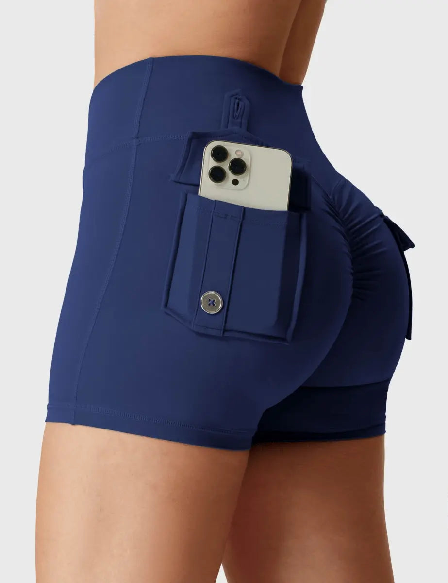 LeveFit™ MILLA Shorts 4.5" – Nachtblau - LEVEFIT