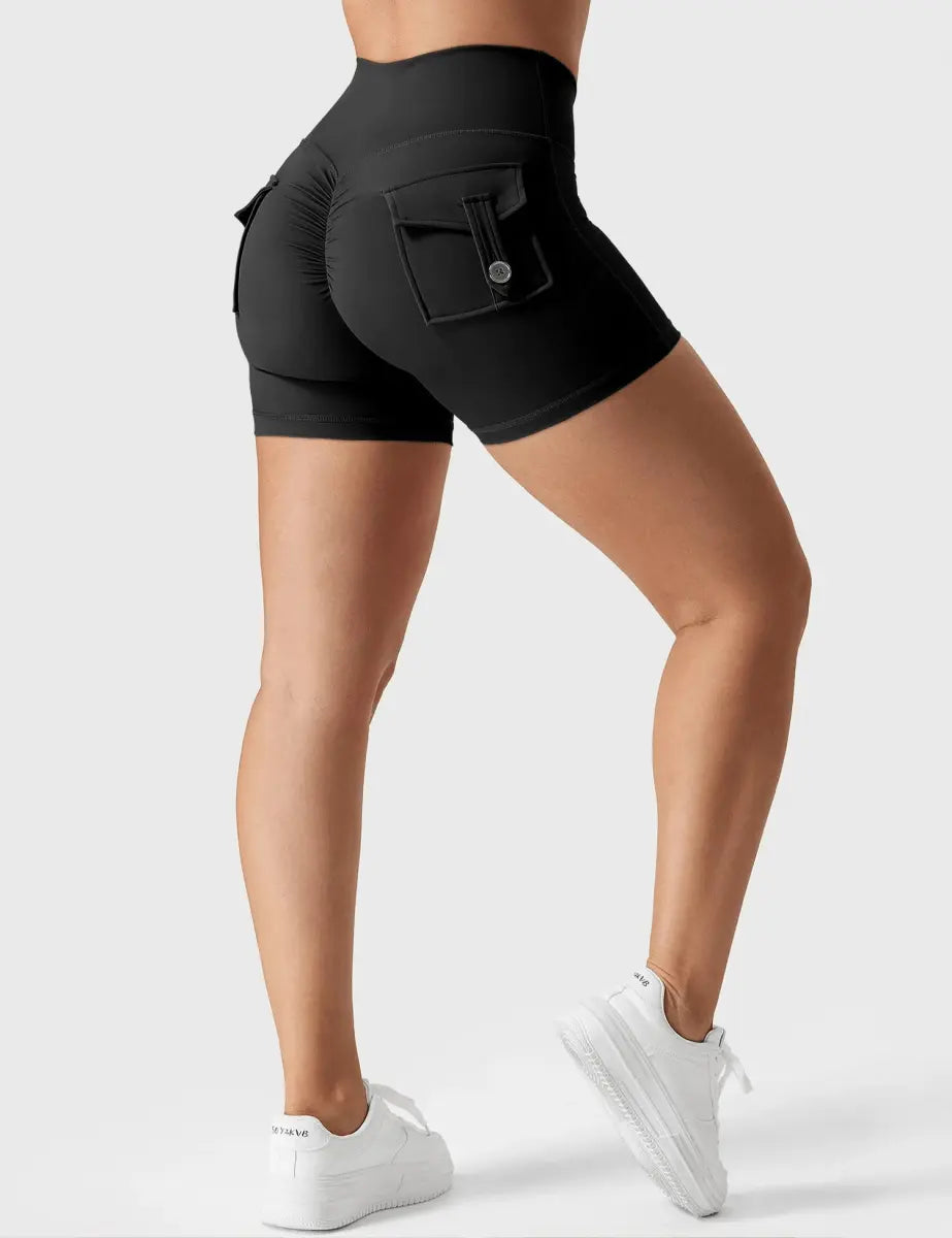 LeveFit™ MILLA Shorts 4.5" – Schwarz - LEVEFIT