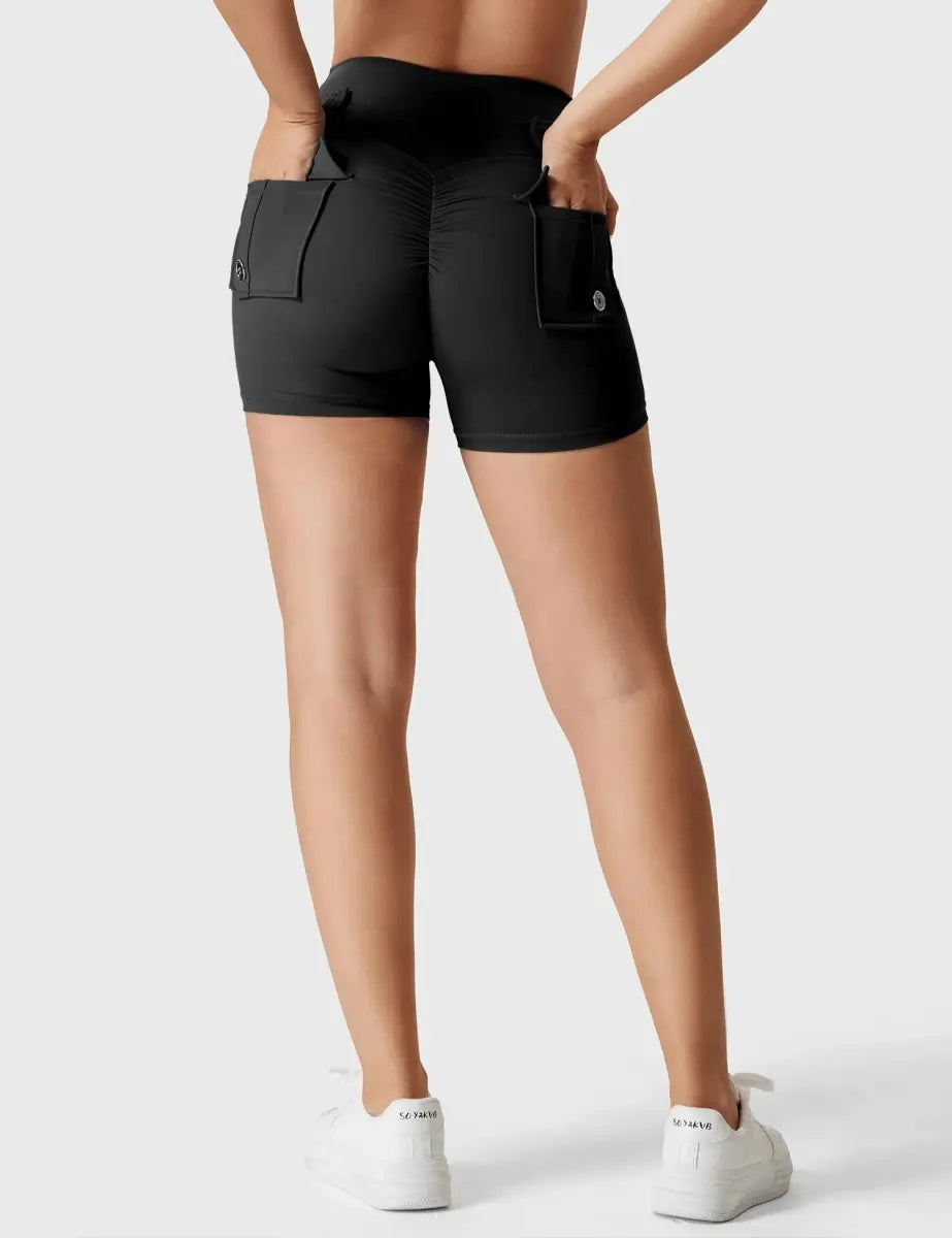 LeveFit™ MILLA Shorts 4.5" – Schwarz - LEVEFIT