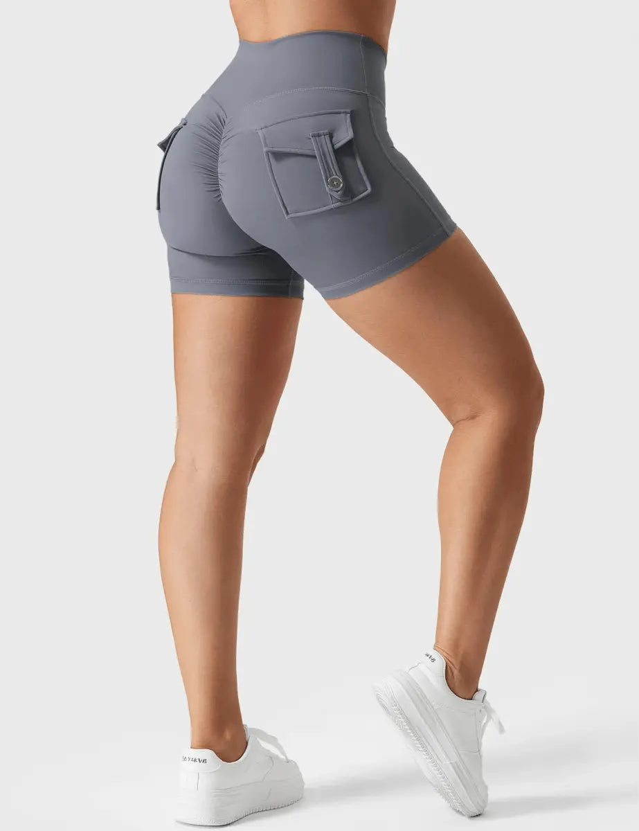 LeveFit™ MILLA Shorts 4.5" – Steingrau - LEVEFIT